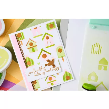 Sizzix Good Place to Land Stencil Layered Stencil (4 db)