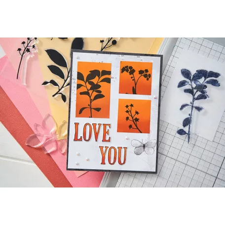 Sizzix Fine Stems 01 Szilikonbélyegző Clear Stamps (1 csomag)