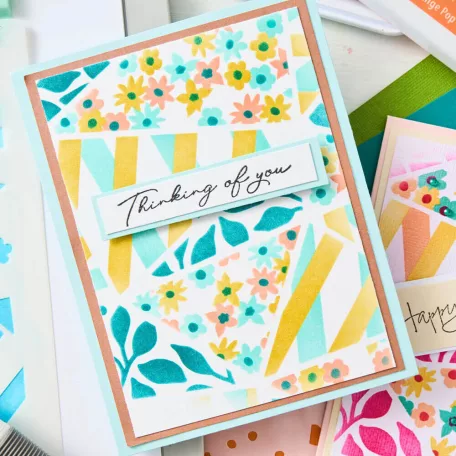 Sizzix Fragmented Floral #2 Stencil Layered Stencil (4 db)