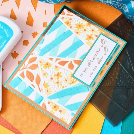 Sizzix Fragmented Floral #2 Stencil Layered Stencil (4 db)