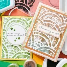 Sizzix Creative Coordinations, Radiance Vágósablon, bélyegzővel Framelits Die & Stamps (1 csomag)