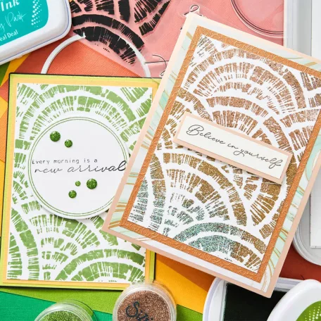 Sizzix Creative Coordinations, Radiance Vágósablon, bélyegzővel Framelits Die & Stamps (1 csomag)