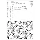 Sizzix Creative Coordinations, Wall Flower Vágósablon, bélyegzővel Framelits Die & Stamps (1 csomag)