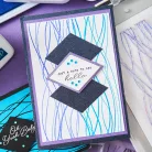 Sizzix Creative Coordinations, Live Wire Vágósablon, bélyegzővel Framelits Die & Stamps (1 csomag)