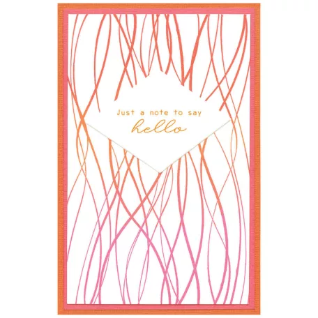 Sizzix Creative Coordinations, Live Wire Vágósablon, bélyegzővel Framelits Die & Stamps (1 csomag)