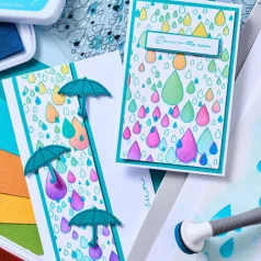   Sizzix Drip, Drip, Drop Szilikonbélyegző Clear Stamps (1 csomag)