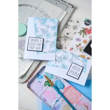 Sizzix Wildflower Botanicals Szilikonbélyegző Clear Stamps (1 csomag)