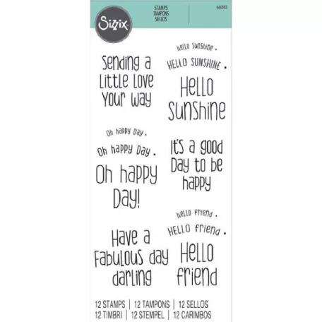 Sizzix Sending a Little Love Set Szilikonbélyegző Clear Stamps (1 csomag)