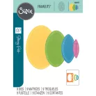 Sizzix Fanciful Reversed, Clare Classic Ovals Vágósablon Framelits Die Set  (1 csomag)