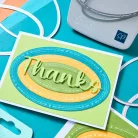 Sizzix Fanciful Reversed, Clare Classic Ovals Vágósablon Framelits Die Set  (1 csomag)