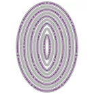 Sizzix Fanciful Reversed, Clare Classic Ovals Vágósablon Framelits Die Set  (1 csomag)