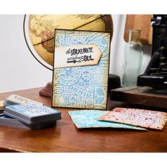   Sizzix Vault Airmail Domborító mappa Tim Holtz Multi-Level Textured Impressions (1 db)