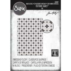   Sizzix Vault Diamonds Domborító mappa Tim Holtz Multi-Level Textured Impressions (1 db)