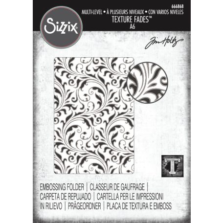 Sizzix Vault Flourish Domborító mappa Tim Holtz Multi-Level Textured Impressions (1 db)