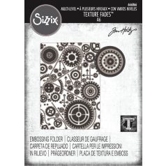   Sizzix Vault Gears Domborító mappa Tim Holtz Multi-Level Textured Impressions (1 db)
