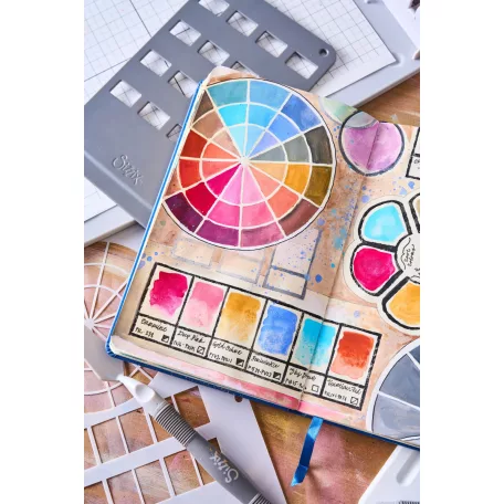 Sizzix Artist Tools Szilikonbélyegző és Stencil Clear Stamps & Stencil (1 csomag)