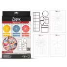 Sizzix Artist Tools Szilikonbélyegző és Stencil Clear Stamps & Stencil (1 csomag)
