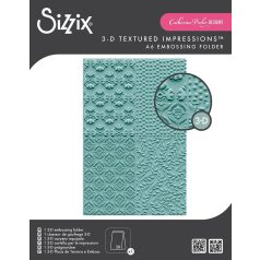   Sizzix Posh Patterns 3D Domborító mappa 3D Textured Impressions  (1 db)