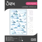 Sizzix In the Clouds Stencil Layered Stencil (4 db)