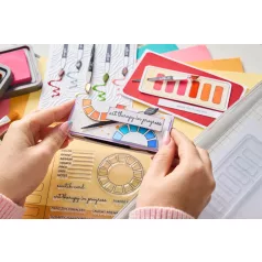   Sizzix Swatch Cards Szilikonbélyegző Clear Stamps (1 csomag)