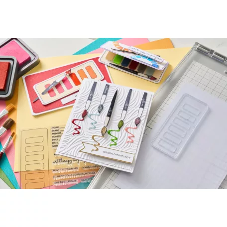 Sizzix Swatch Cards Szilikonbélyegző Clear Stamps (1 csomag)