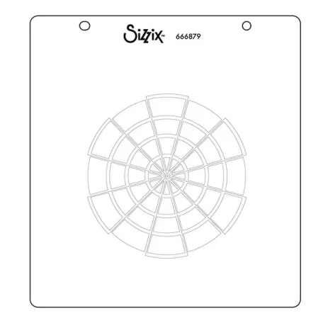 Sizzix Color Wheel Stencil Layered Stencil (3 db)