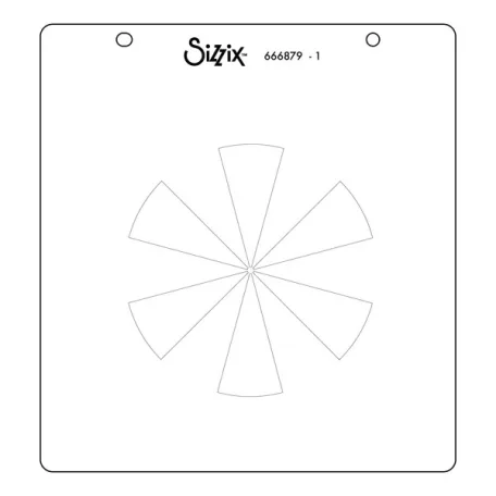 Sizzix Color Wheel Stencil Layered Stencil (3 db)
