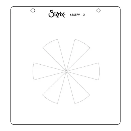 Sizzix Color Wheel Stencil Layered Stencil (3 db)