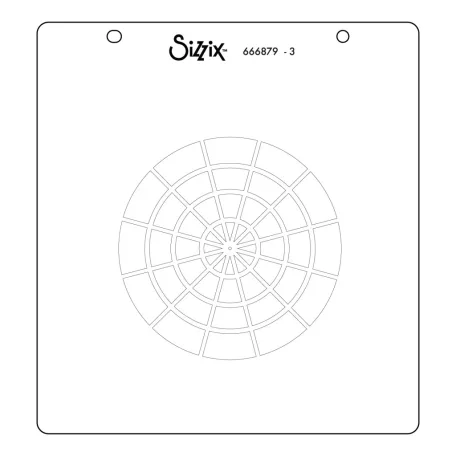 Sizzix Color Wheel Stencil Layered Stencil (3 db)