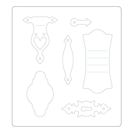 Sizzix Journal Hardware Vágósablon ScoreBoards Die (1 db)