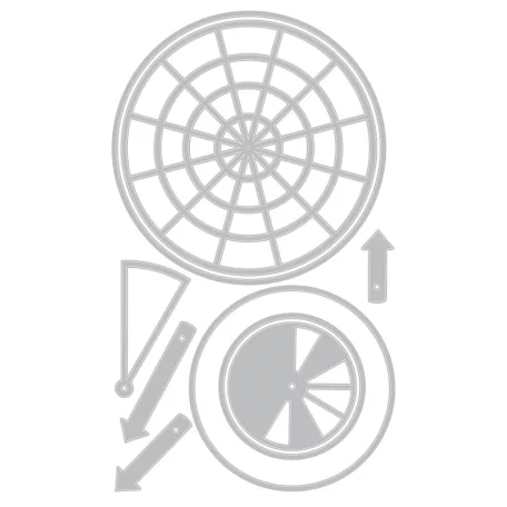 Sizzix Rainbow Wheels Vágósablon Thinlits Die Set  (1 csomag)