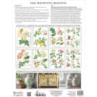 IOD Rose Botanical Transzfer fólia 12"X16" (30x40 cm) IOD Decor Transfer (8 ív)