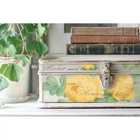 IOD Rose Botanical Transzfer fólia 12"X16" (30x40 cm) IOD Decor Transfer (8 ív)