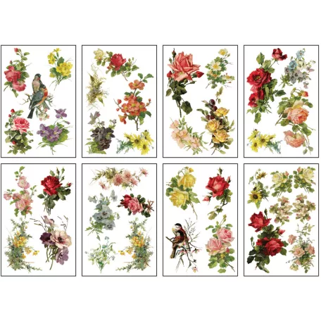 IOD Catharina Transzfer fólia 8"X12" (20x30 cm) IOD Decor Transfer (8 ív)