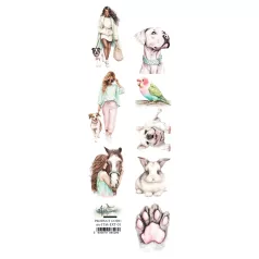   Alchemy of Art Kivágóív 30cm x 5cm In the Morning Extras to Cut (1 ív)