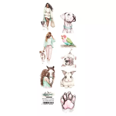 Alchemy of Art Kivágóív 30cm x 5cm In the Morning Extras to Cut (1 ív)