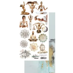   Alchemy of Art Kivágóív 6"X12" (15x30 cm) In the Morning Joga Double-sided paper (1 ív)