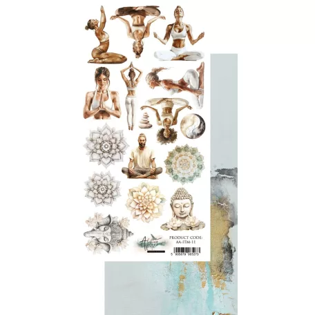 Alchemy of Art Kivágóív 6"X12" (15x30 cm) In the Morning Joga Double-sided paper (1 ív)