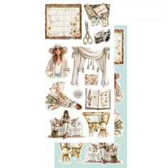   Alchemy of Art Kivágóív 6"x12" (15cm x 30 cm) In the Morning Extras to Cut Set (1 csomag)