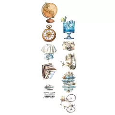   Alchemy of Art Kivágóív 30cm x 5cm Memories from the Trip Extras to Cut (1 ív)