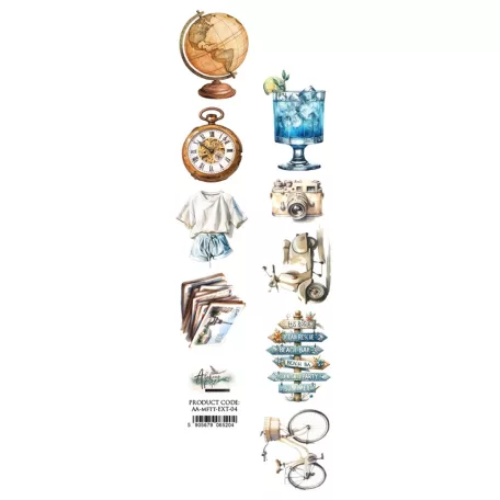 Alchemy of Art Kivágóív 30cm x 5cm Memories from the Trip Extras to Cut (1 ív)