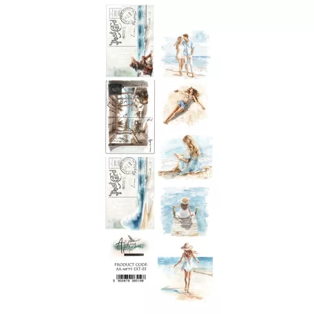 Alchemy of Art Kivágóív 30cm x 5cm Memories from the Trip Extras to Cut (1 ív)