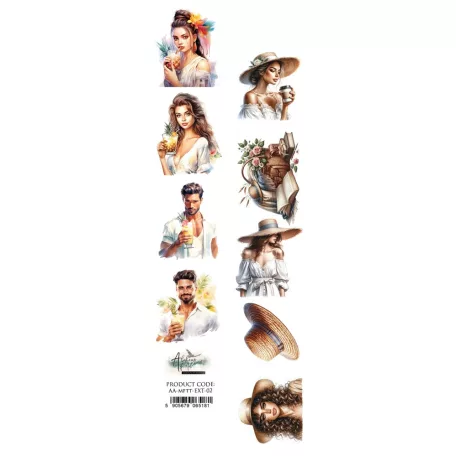 Alchemy of Art Kivágóív 30cm x 5cm Memories from the Trip Extras to Cut (1 ív)