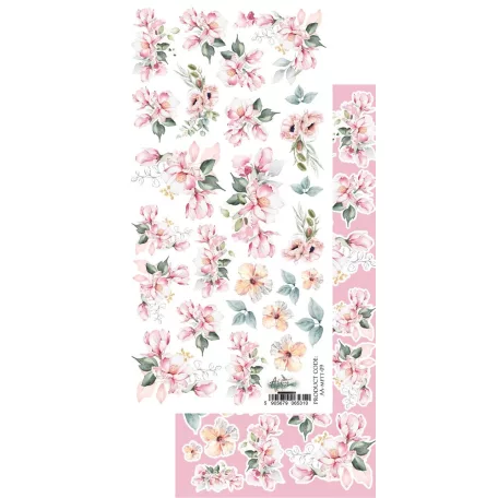 Alchemy of Art Kivágóív 6"X12" (15x30 cm) Memories from the Trip Flowers Double-sided paper (1 ív)