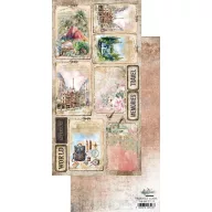   Alchemy of Art Kivágóív 6"X12" (15x30 cm) Memories from the Trip Tags Double-sided paper (1 ív)