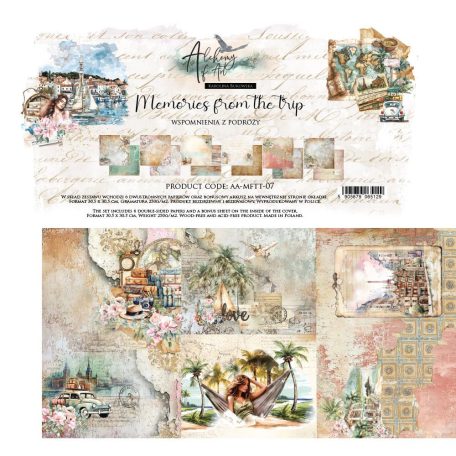 Alchemy of Art Papírkészlet 12" (30 cm) Memories from the Trip Paper Collection Set (6 lap)
