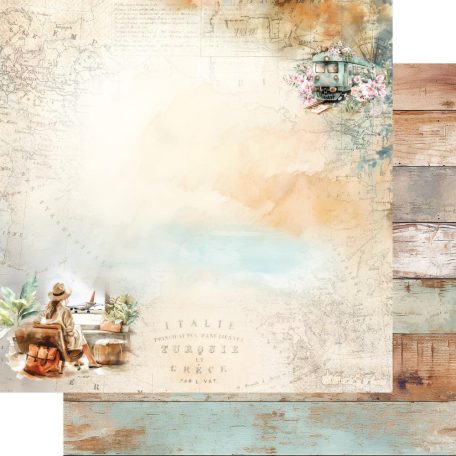 Alchemy of Art Scrapbook papírkészlet 6" (15 cm) Memories from the Trip Paper Pad (24 lap)