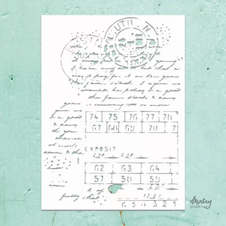 Mintay Papers Stencil 6"x8" - Mixed 1 - Mintay Stencil  (1 db)