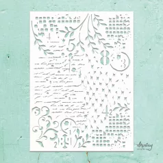   Mintay Papers Stencil 6"x8" - Mixed 4 - Mintay Stencil  (1 db)