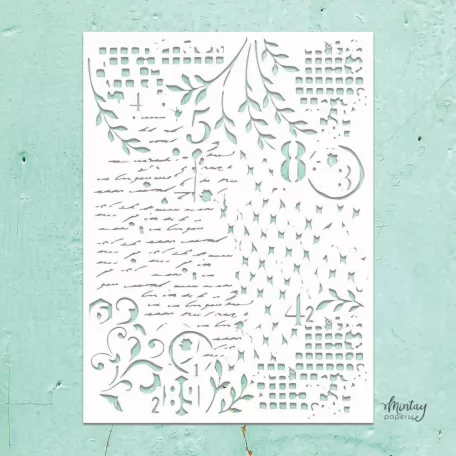 Mintay Papers Stencil 6"x8" - Mixed 4 - Mintay Stencil  (1 db)